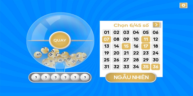 Power 6/45 là trò chơi nổi bật